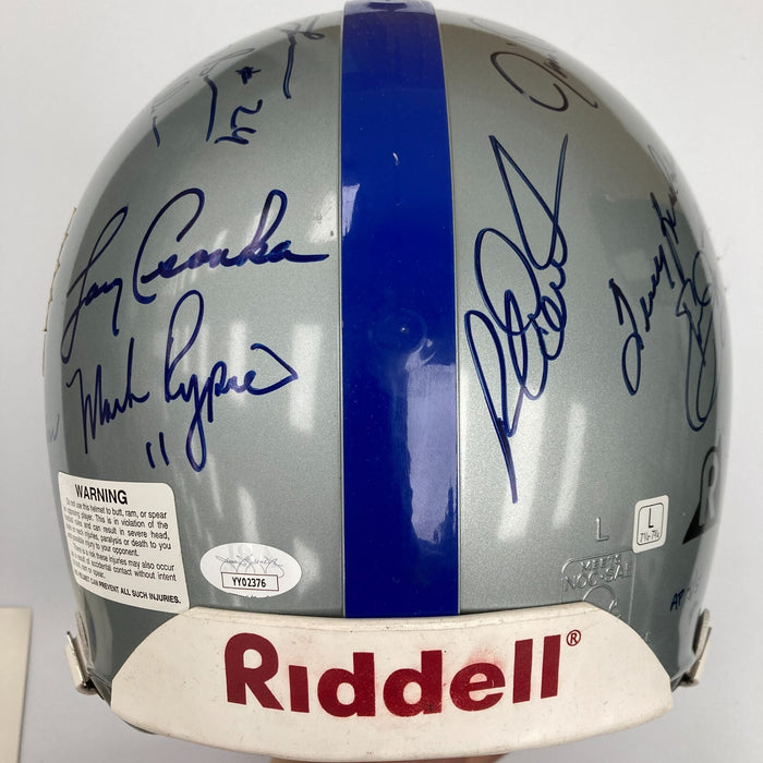 Beautiful Super Bowl MVP's Signed Full Size Authentic Helmet 25 Sigs JSA COA
