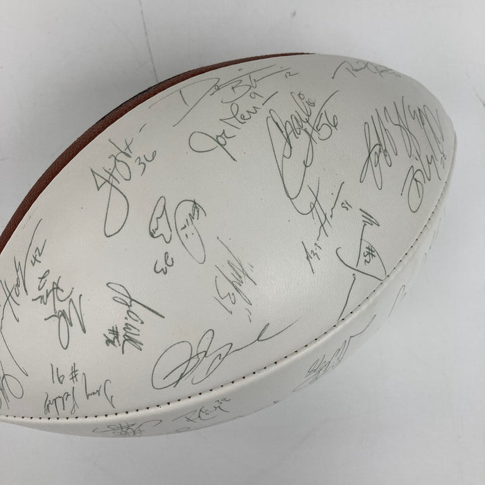 1999 St. Louis Rams Super Bowl Champs Team Signed Wilson Football 42 Sigs JSA
