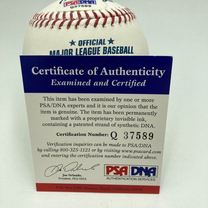 Gaylord Perry Signed Heavily Inscribed Career STAT Baseball PSA DNA COA