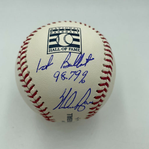 Nolan Ryan Hall Of Fame Ballot 98.79% Signed Inscribed MLB Baseball JSA COA