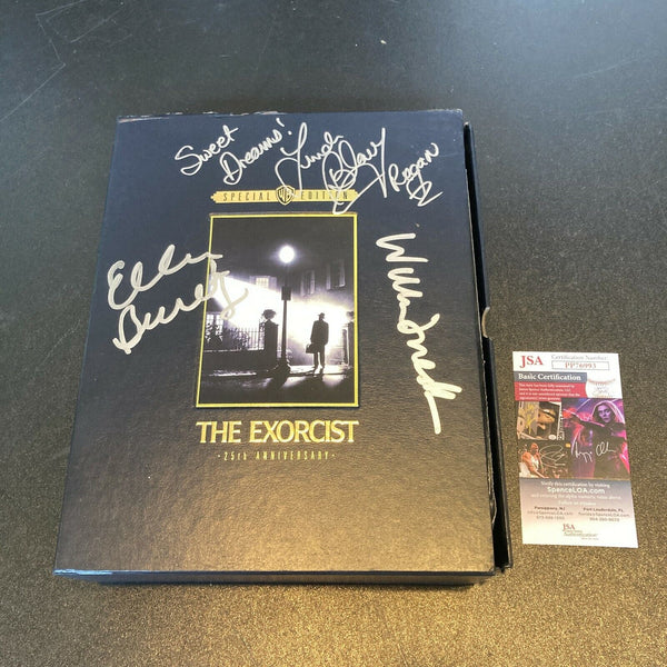William Friedkin Linda Blair Ellen Burstyn Exorcist Cast Signed DVD Set JSA COA