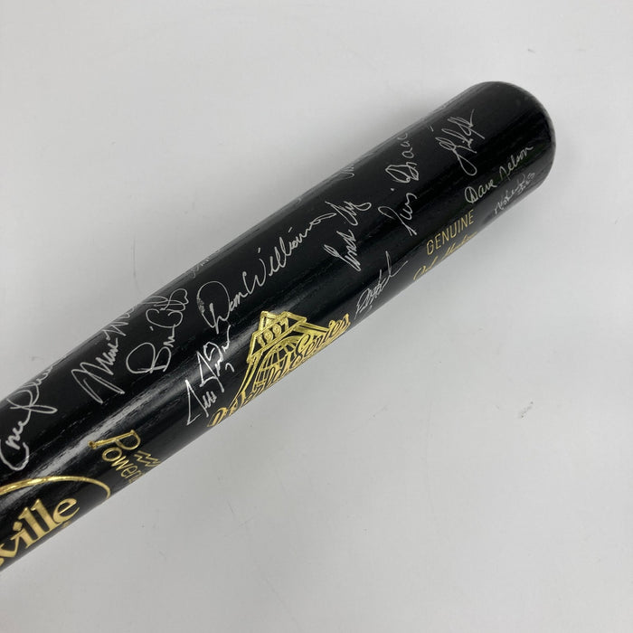 1997 Cleveland Indians AL Champs Team Signed World Series Baseball Bat Beckett