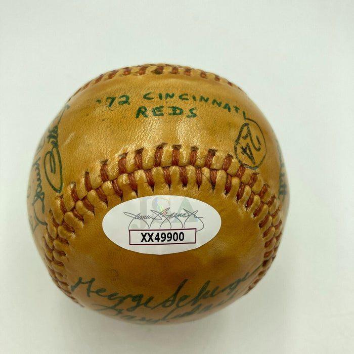 1972 Cincinnati Reds NL Champs Team Signed Baseball Big Red Machine JSA COA