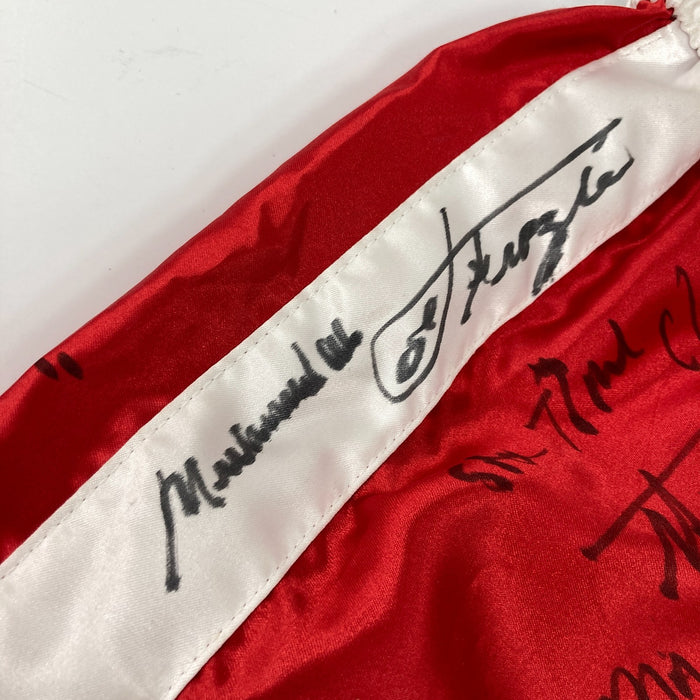Muhammad Ali Boxing Legends Multi Signed  Everlast Trunks 26 Sigs Beckett COA