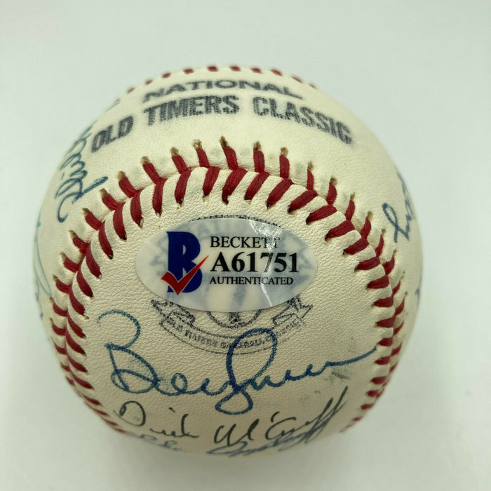 Brooks Robinson HOF Signed Cracker Jack Old Timers Game Baseball Beckett COA