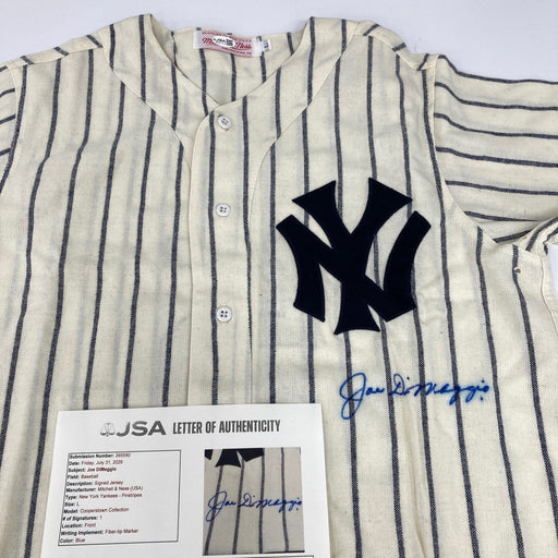 Beautiful Joe Dimaggio Signed New York Yankees Mitchell & Ness Jersey JSA COA