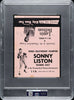 Sonny Liston & Joe Louis Signed 1950's Thunderbird Theatre Card PSA DNA