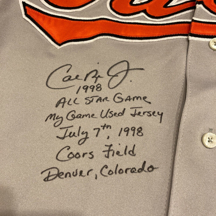 Cal Ripken Jr. 1998 Signed Game Used 1998 All Star Game Jersey & Pants JSA COA