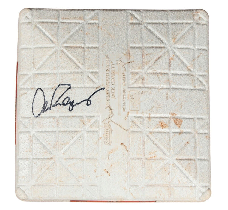 Alex Rodriguez Signed 2009 ALCS Playoffs Game Used Base Steiner COA