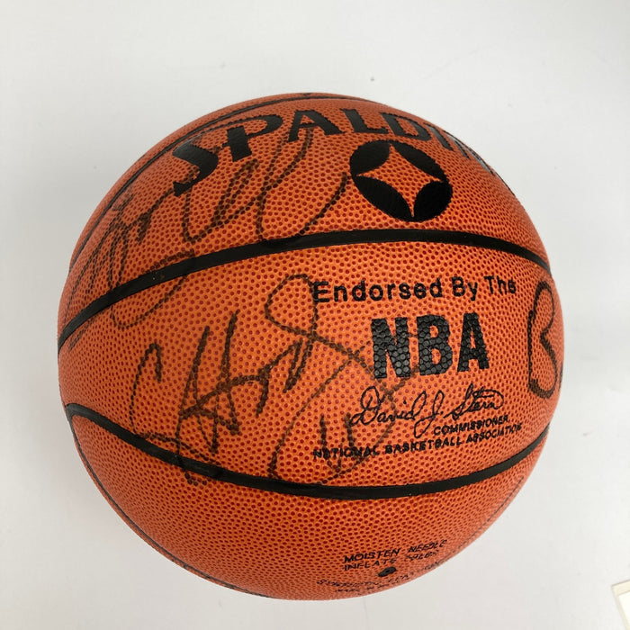 Michael Jordan 1991-92 Chicago Bulls NBA Champs Team Signed Basketball PSA & JSA