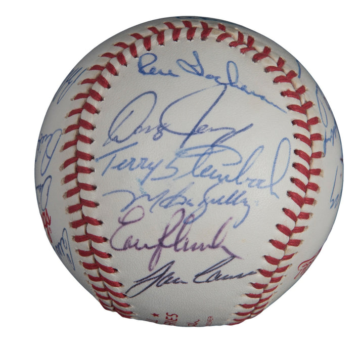 1988 Oakland Athletics A's AL Champs Team Signed World Series Baseball JSA COA