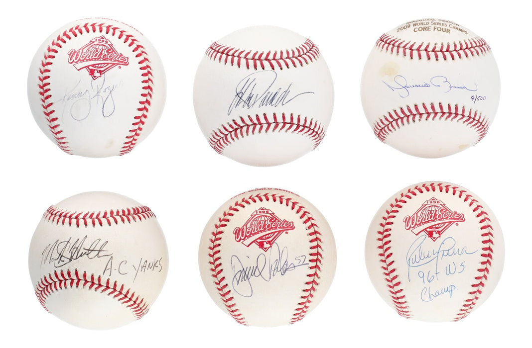 1996 New York Yankees WS Champs Team Signed Baseball Collection 54 Balls JSA COA