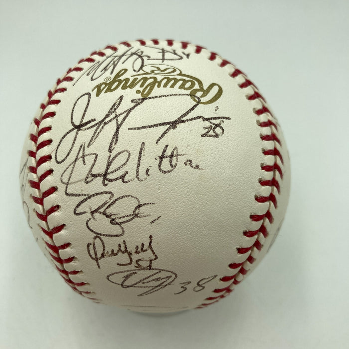 Rare 2007 Colorado Rockies NL Champs Team Signed World Series Baseball JSA COA