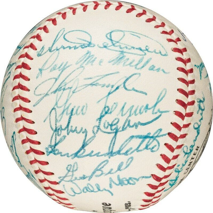 Beautiful Willie Mays 1957 All Star Game Team Signed Baseball PSA DNA COA