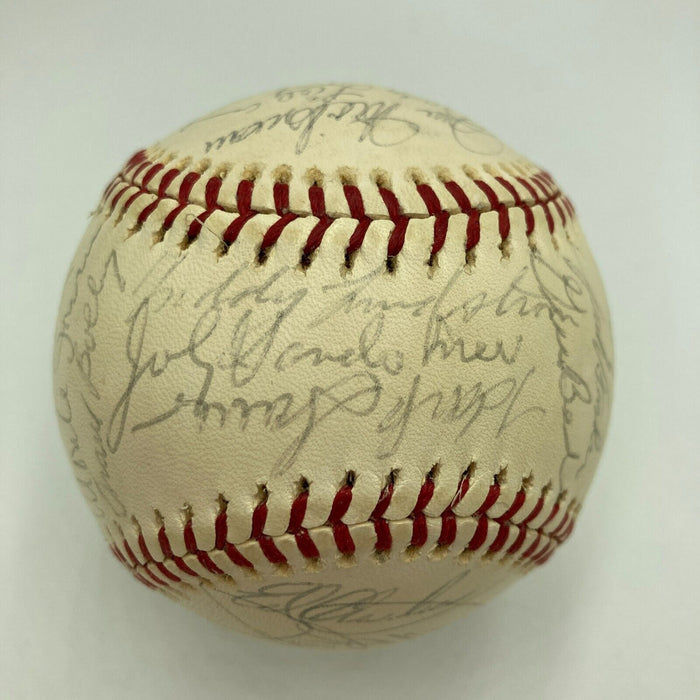 1970's Los Angeles Dodgers Old Timer's Day Multi Signed Baseball PSA DNA