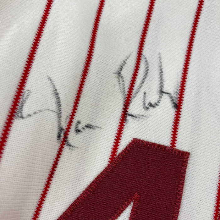 Willie Hernandez Shane Rawley Game Used Philadelphia Phillies Jersey MEARS A10