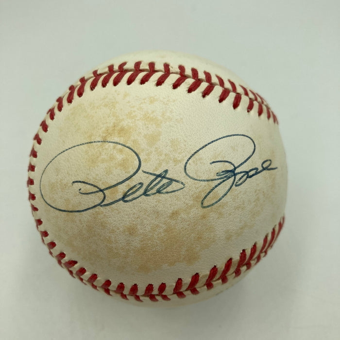 Hank Aaron Nolan Ryan Pete Rose Kings Of Baseball Signed Baseball JSA COA