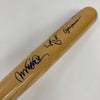 Cubs HOF Signed Bat Ernie Banks Greg Maddux Ryne Sandberg Sammy Sosa Dawson JSA