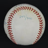 Hank Aaron Willie Mays 3,000 Hit 500 Home Run Signed Baseball JSA COA
