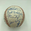 Beautiful Willie Mays Hank Aaron Hall Of Fame Legends Signed 1970's Baseball JSA