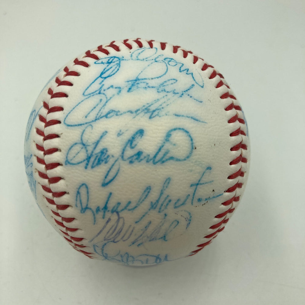 Vintage 1986 New York Mets World Series Champs Team Signed Baseball JSA COA