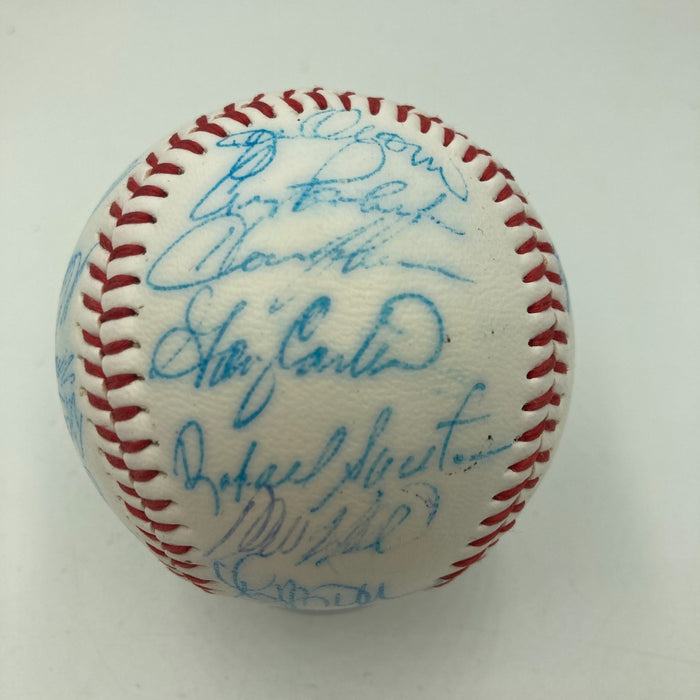 Vintage 1986 New York Mets World Series Champs Team Signed Baseball JSA COA