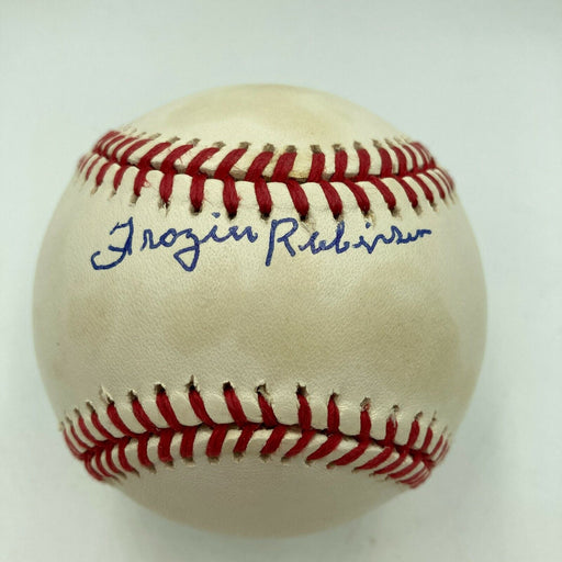 Frazier Robinson Signed Official Major League Baseball Negro League Legend JSA