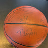 2002-03 San Antonio Spurs Champions Team Signed Basketball Tim Duncan JSA COA