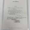 Ted Williams Full Name Signed Original Contract PSA DNA Graded MINT 9