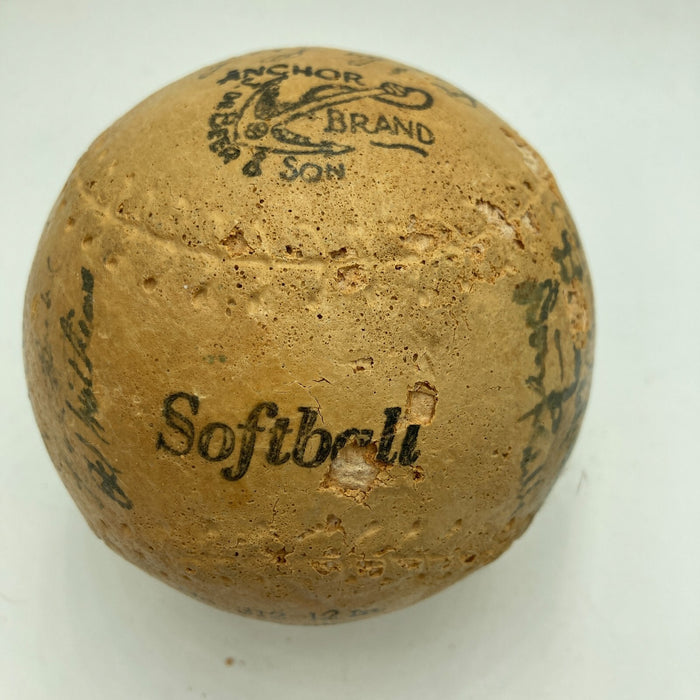 1953 Milwaukee Braves Team Signed Baseball JSA COA