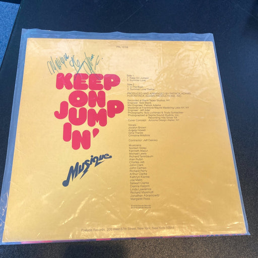 Musique Signed Autographed Vintage LP Record