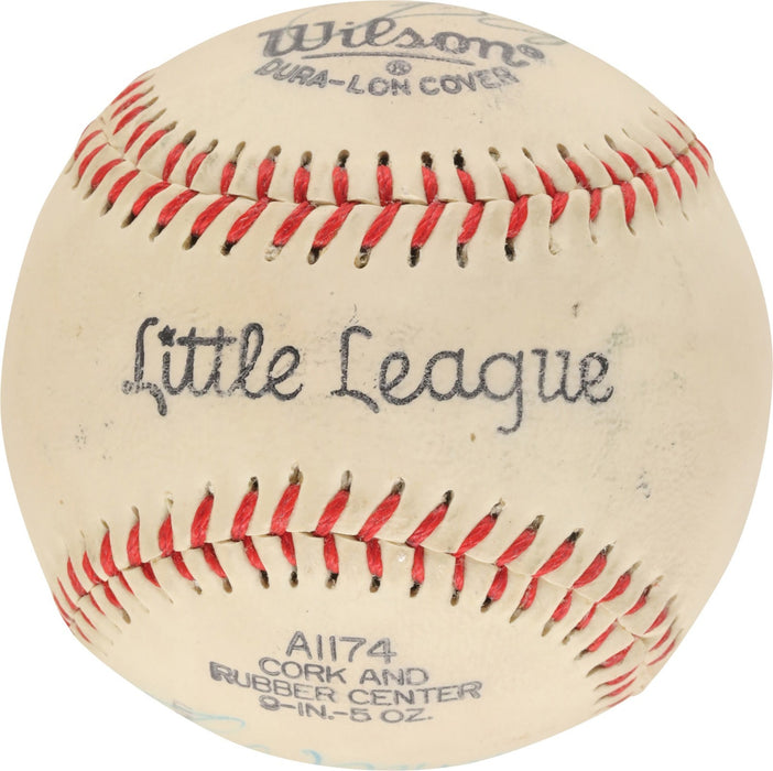 1978 New York Yankees World Series Champs Team Signed Baseball With Munson PSA