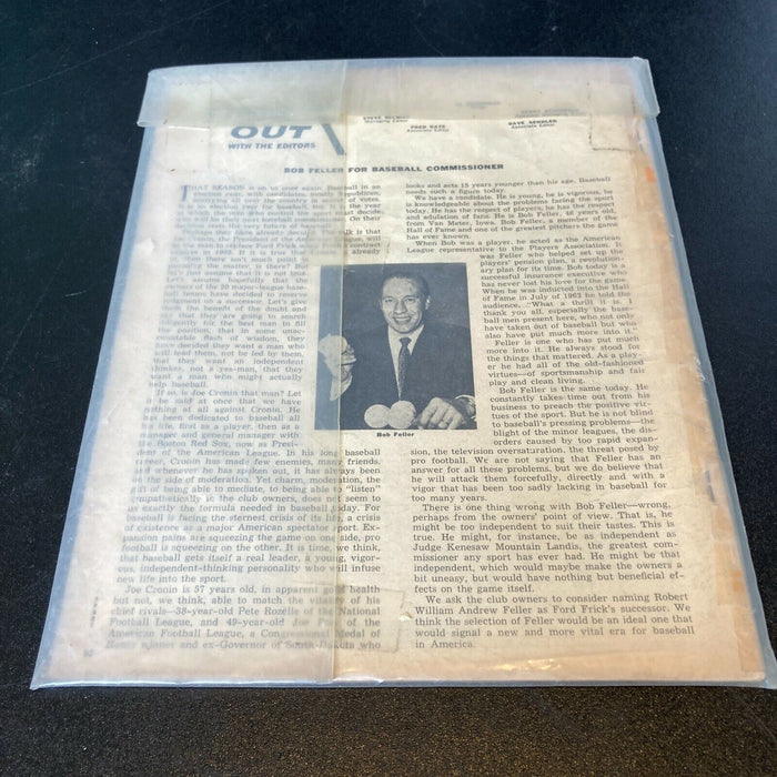 Warren Spahn 363 Wins Signed Autographed 1950's Baseball Magazine