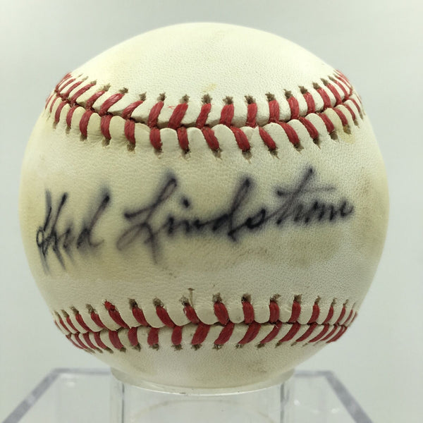 Freddie Lindstrom Single Signed Autographed National League Baseball PSA DNA COA