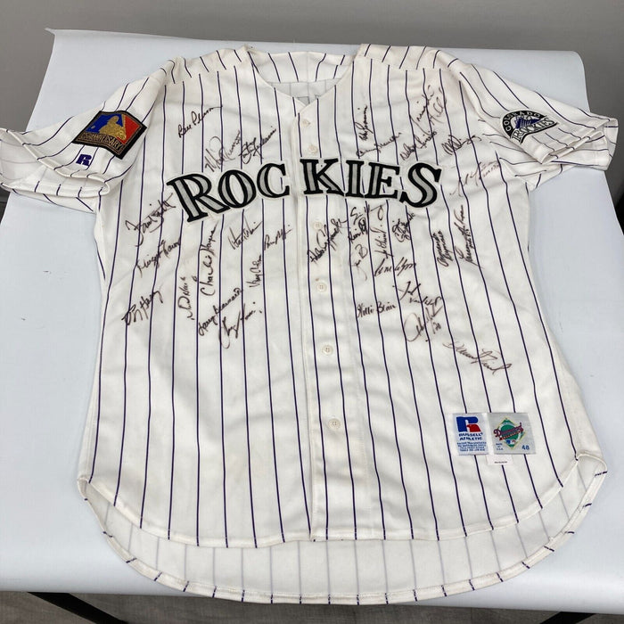 1994 Colorado Rockies Team Signed Don Baylor Game Used Jersey JSA COA