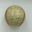 1958 Milwaukee Braves NL Champs Team Signed Baseball Hank Aaron Mathews JSA COA