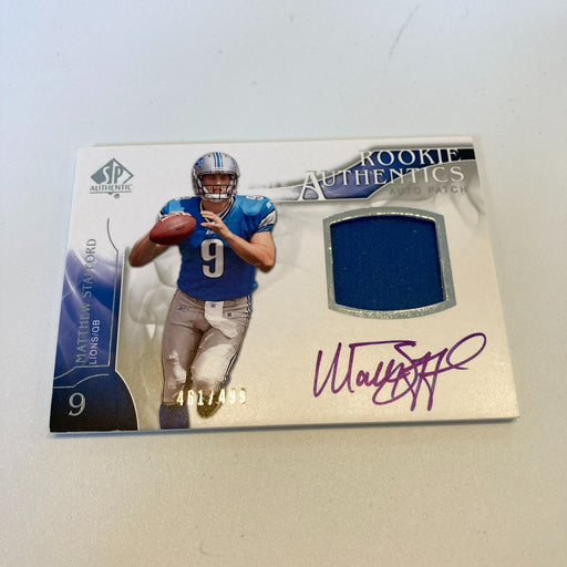 2009 Upper Deck SP Authentic Matthew Stafford Auto Jersey RC /499