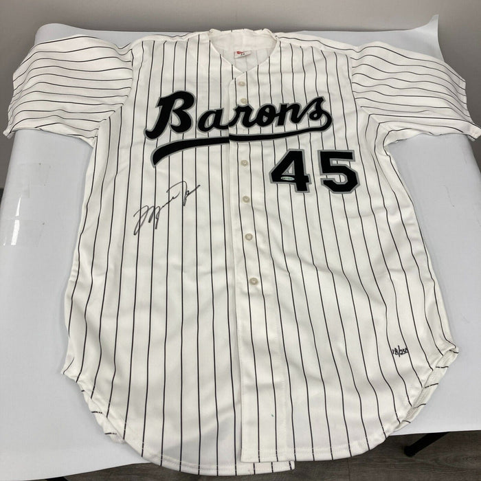 Michael Jordan Signed Birmingham Barons Baseball Jersey Upper Deck UDA COA