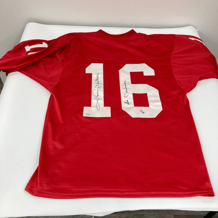 Johnny Unitas "Go Cardinals" Signed Louisville Cardinals College Jersey JSA COA