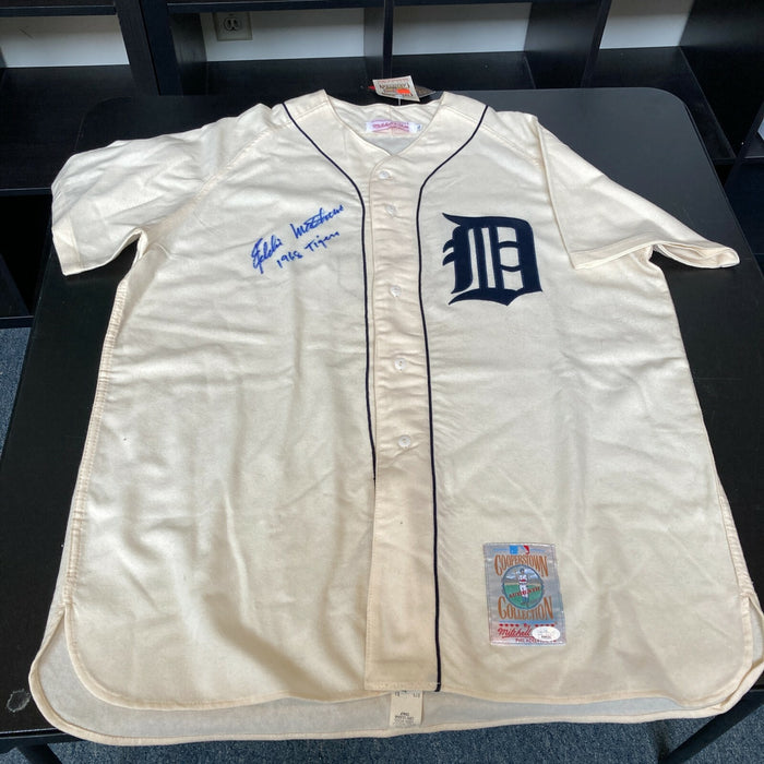 Eddie Mathews "1968 Tigers" Signed Authentic Detroit Tigers Jersey JSA COA