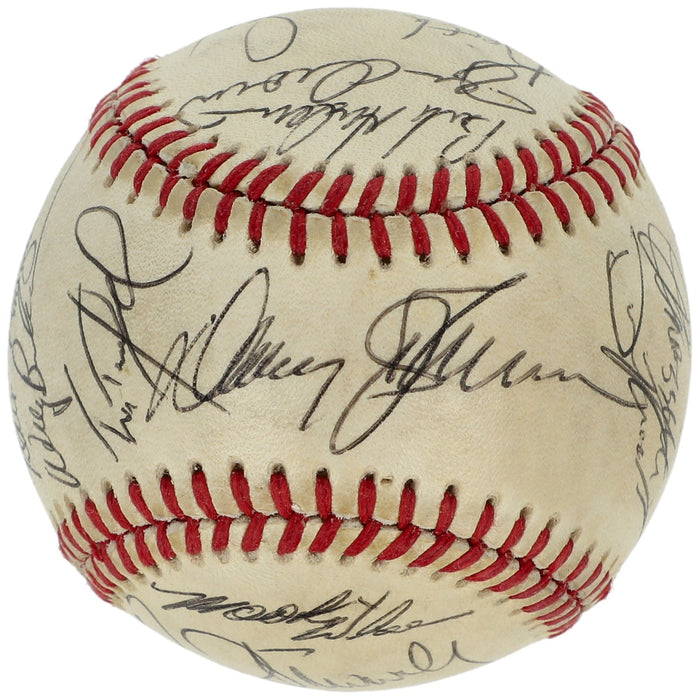 1986 New York Mets World Series Champs Team Signed Vintage NL Baseball Beckett