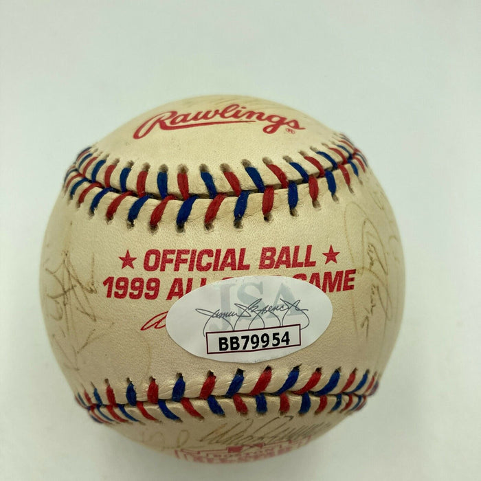 Derek Jeter Ken Griffey Jr. 1999 All Star Game Team Signed Baseball JSA COA