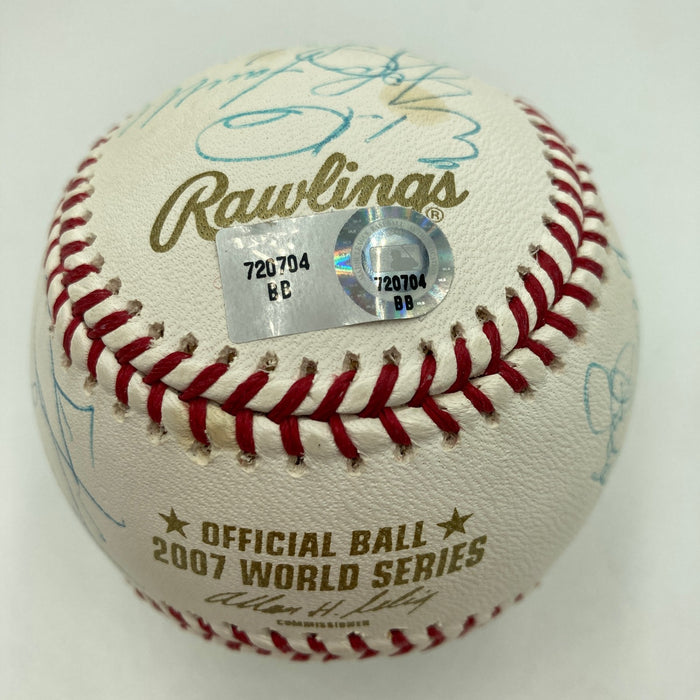 2007 Boston Red Sox World Series Champs Team Signed W.S. Baseball Steiner COA