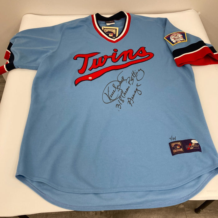 Magnificent Kirby Puckett .318 Batting Average Signed Minnesota Twins Jersey JSA