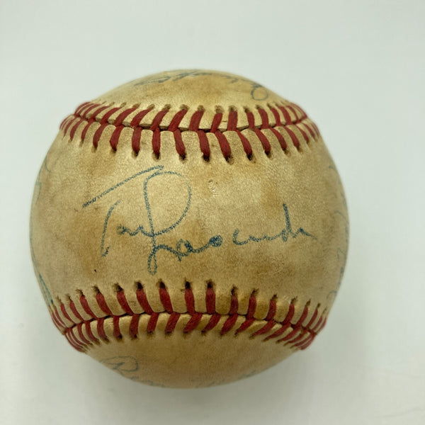 1985 Los Angeles Dodgers NL West Champs Team Signed Game NL Baseball JSA COA