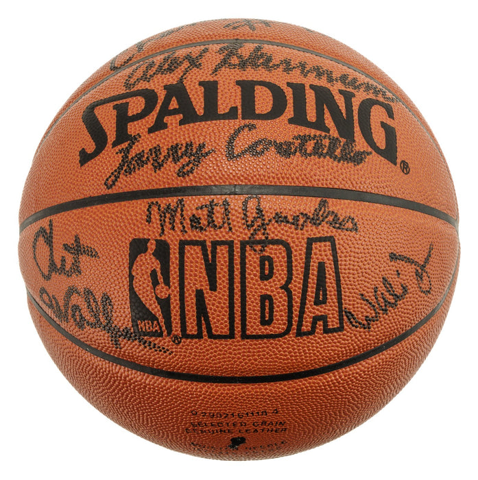 1966-1967 Philadelphia 76ers Champs Team Signed Basketball Wilt Chamberlain JSA