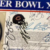 1985 Chicago Bears Super Bowl Champs Team Signed Patch Walter Payton PSA DNA COA