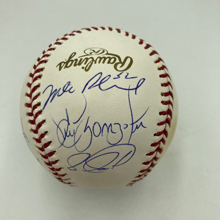 2003 Florida Marlins World Series Champs Team Signed W.S. Baseball JSA COA