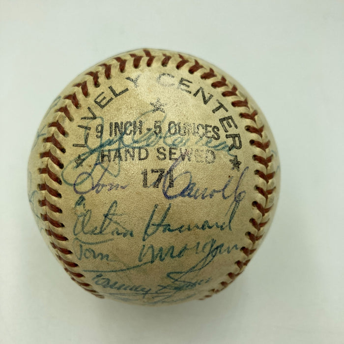 1956 Yankees World Series Champs Team Signed Baseball Mickey Mantle PSA DNA COA