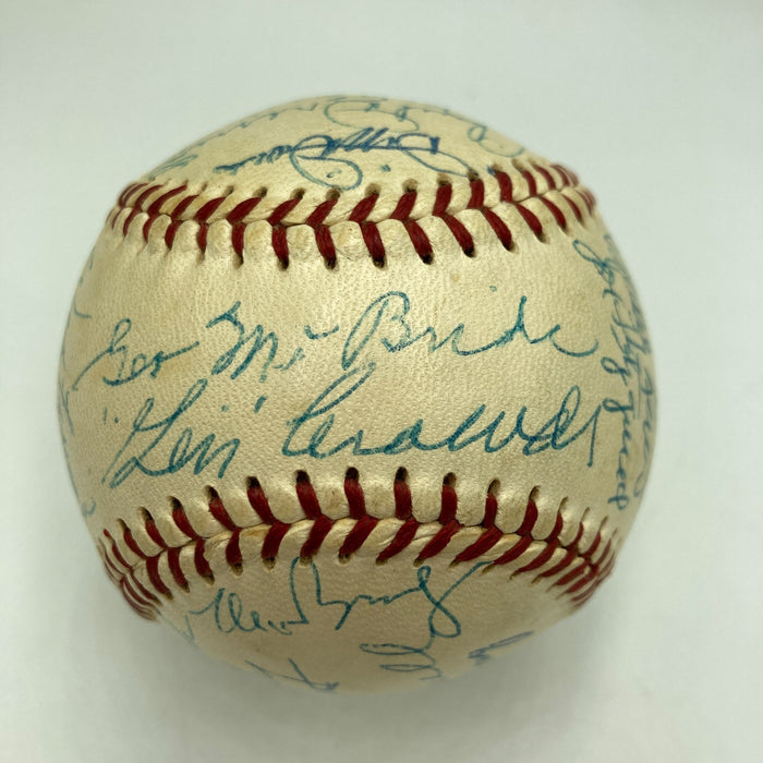 Washington Senators Legends Signed Baseball Moe Berg Goose Goslin 31 Sigs PSA